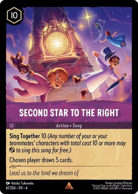 Second Star to the Right (61/204) [Ursula's Return] | Arkham Games and Comics