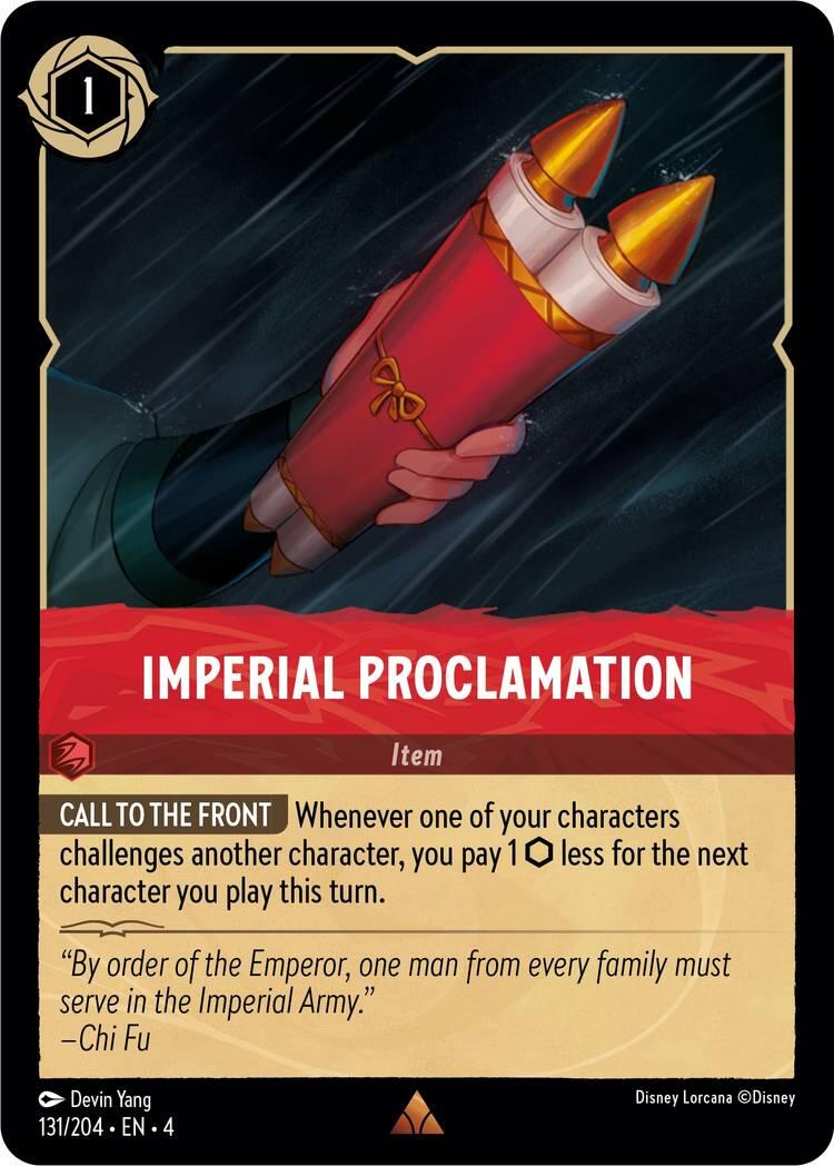 Imperial Proclamation (131/204) [Ursula's Return] | Arkham Games and Comics