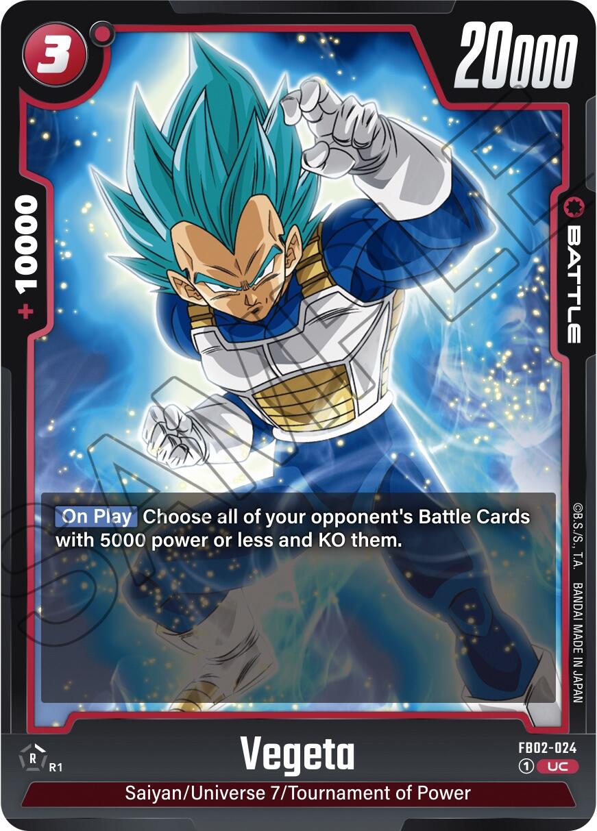 Vegeta (FB02-024) [Blazing Aura] | Arkham Games and Comics
