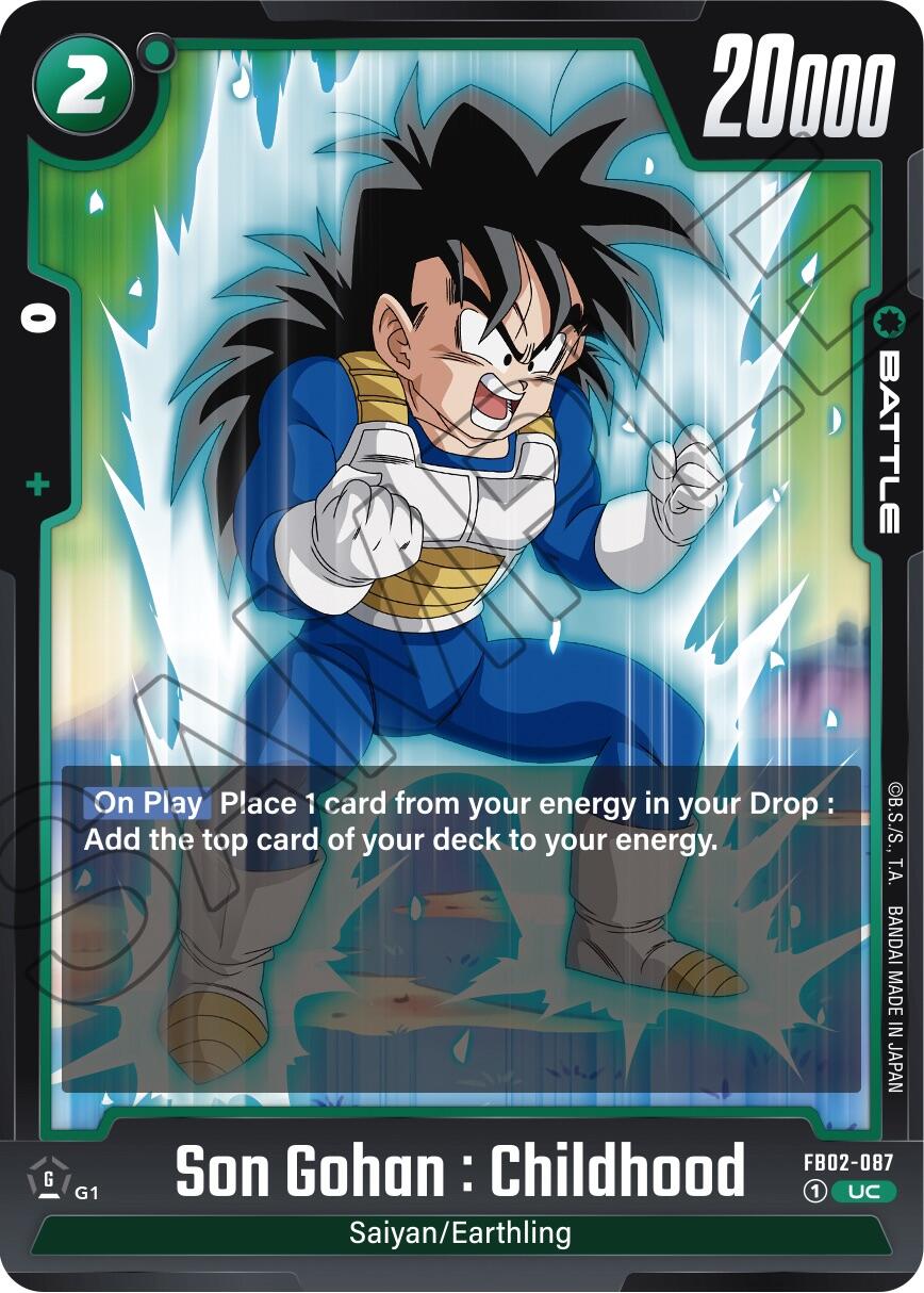 Son Gohan : Childhood (FB02-087) [Blazing Aura] | Arkham Games and Comics