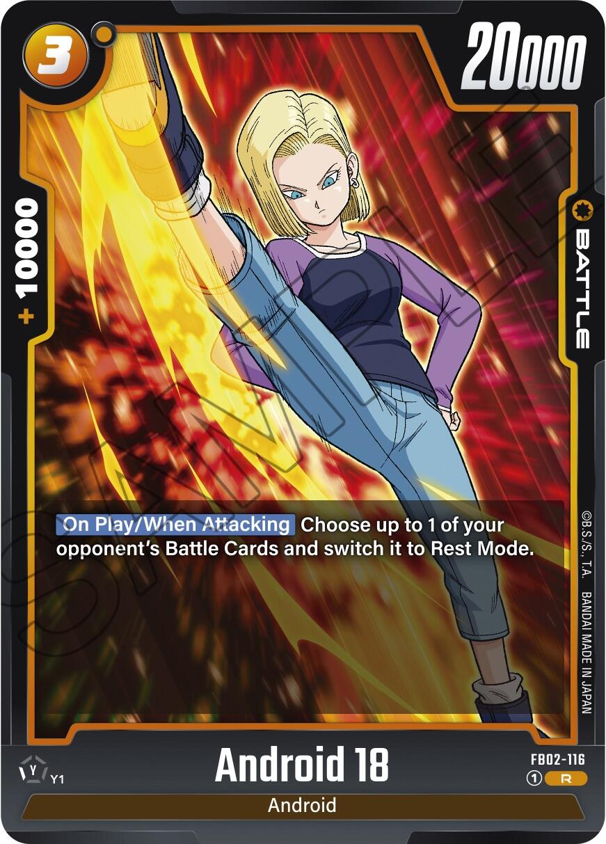 Android 18 (FB02-116) [Blazing Aura] | Arkham Games and Comics