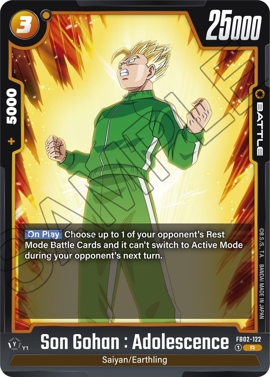 Son Gohan : Adolescence (FB02-122) [Blazing Aura] | Arkham Games and Comics