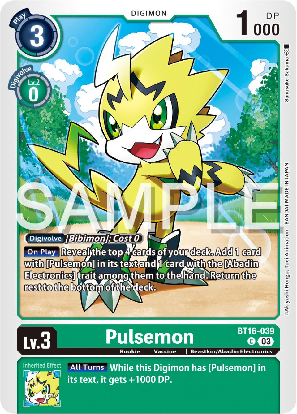 Pulsemon [BT16-039] [Beginning Observer] | Arkham Games and Comics