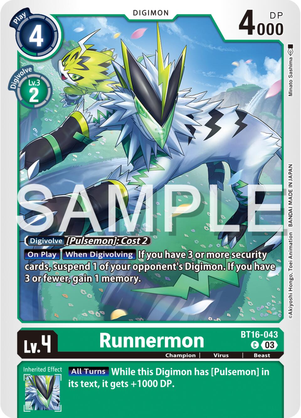 Runnermon [BT16-043] [Beginning Observer] | Arkham Games and Comics