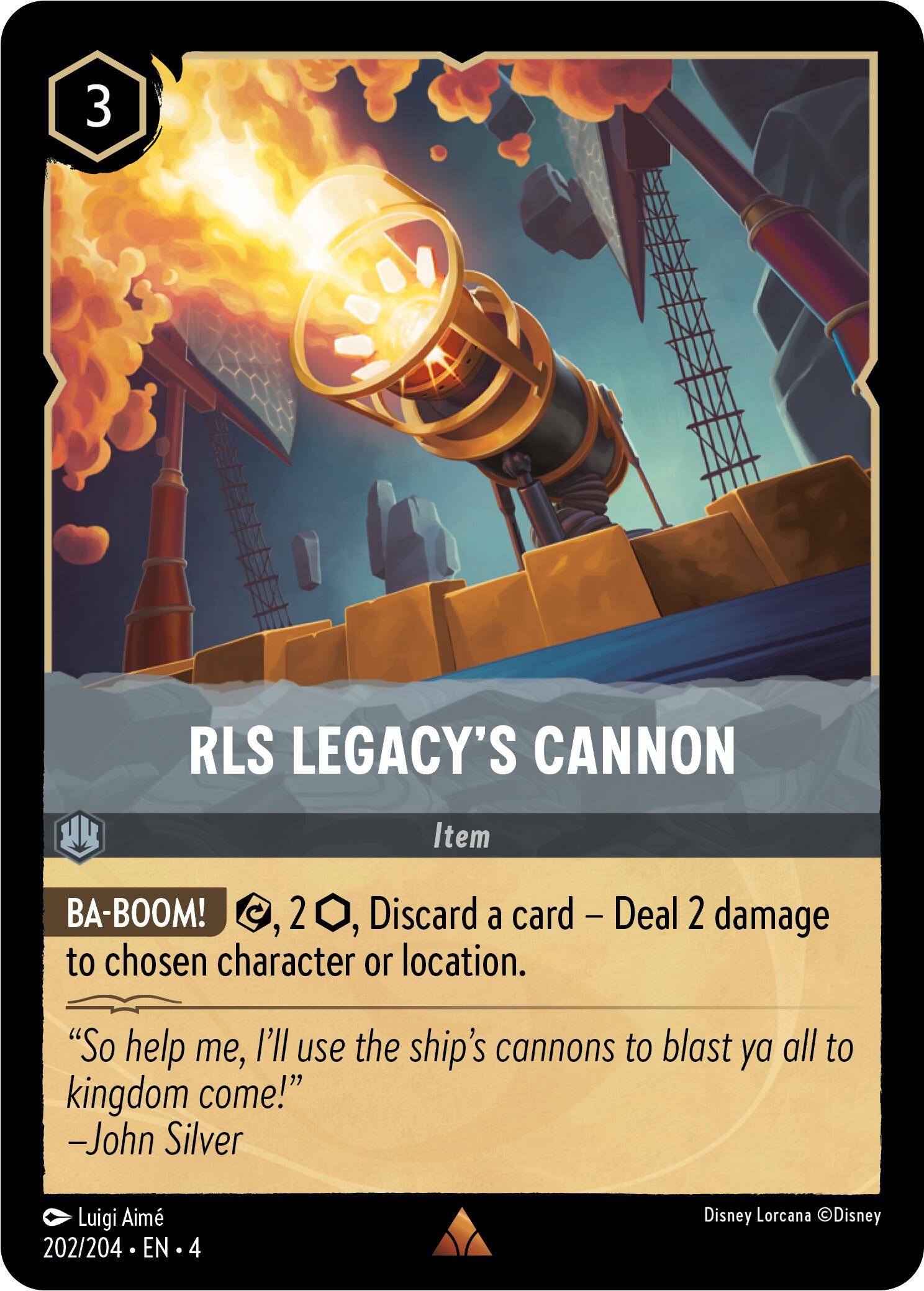 RLS Legacy's Cannon (202/204) [Ursula's Return] | Arkham Games and Comics