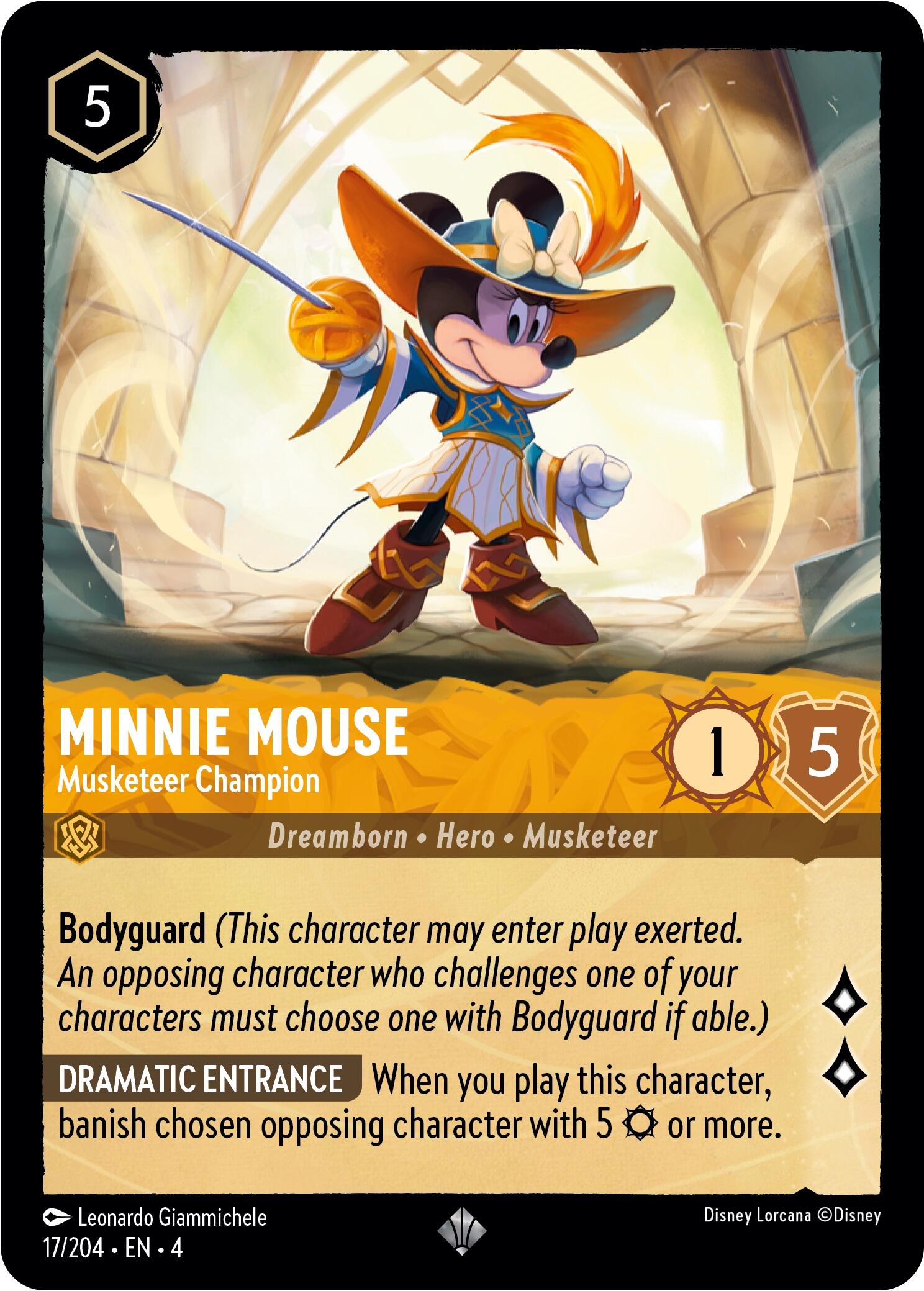 Minnie Mouse - Musketeer Champion (17/204) [Ursula's Return] | Arkham Games and Comics
