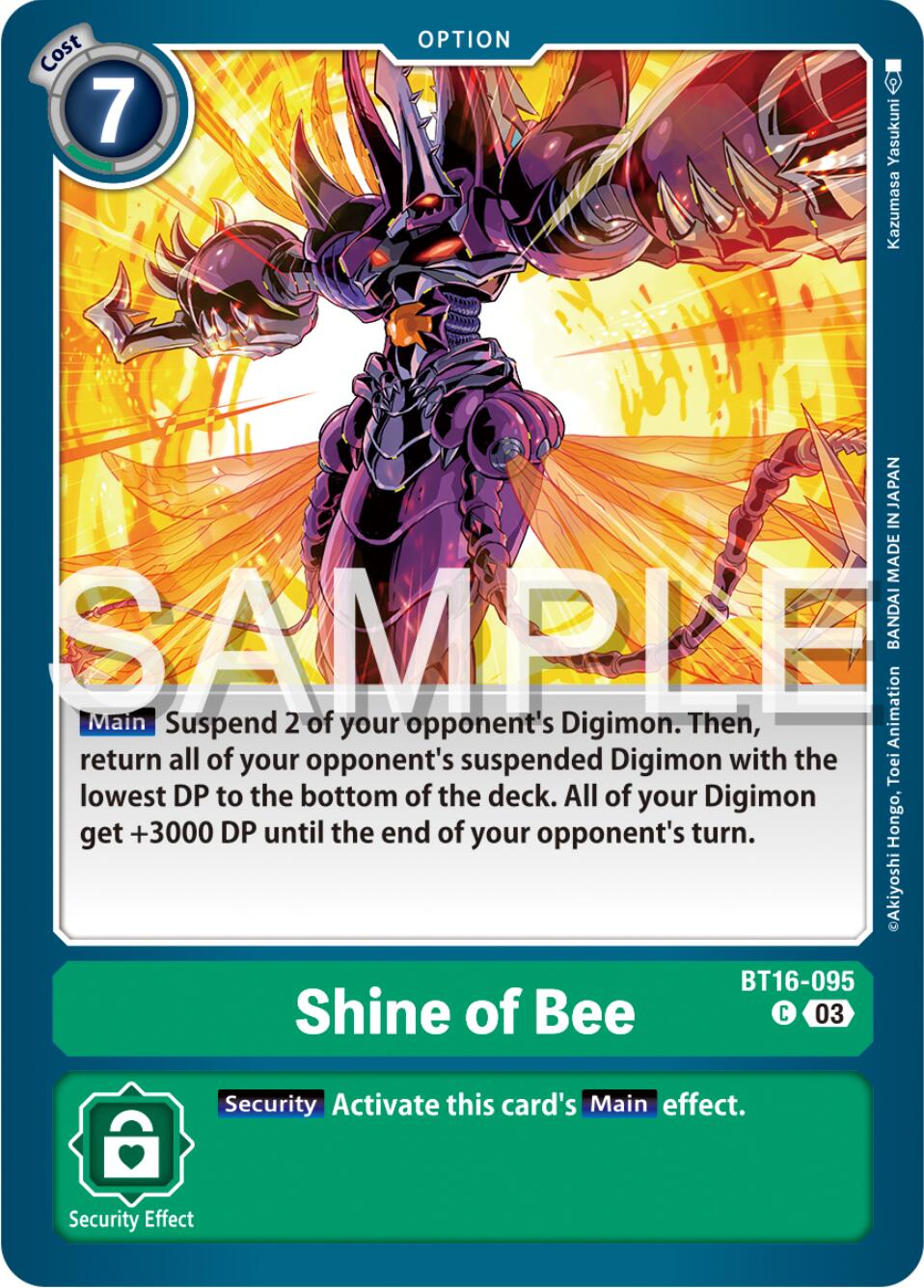 Shine of Bee [BT16-095] [Beginning Observer] | Arkham Games and Comics