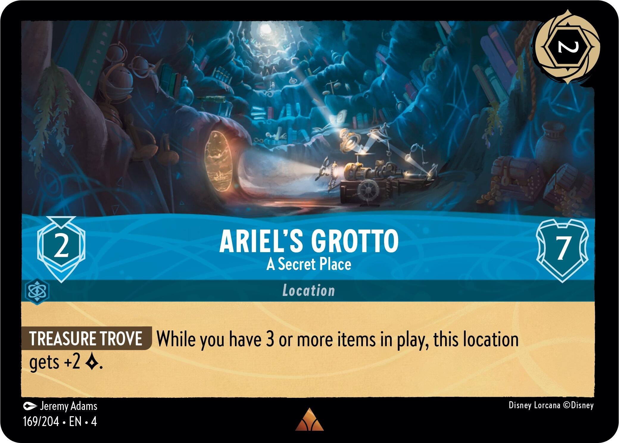 Ariel's Grotto - A Secret Place (169/204) [Ursula's Return] | Arkham Games and Comics