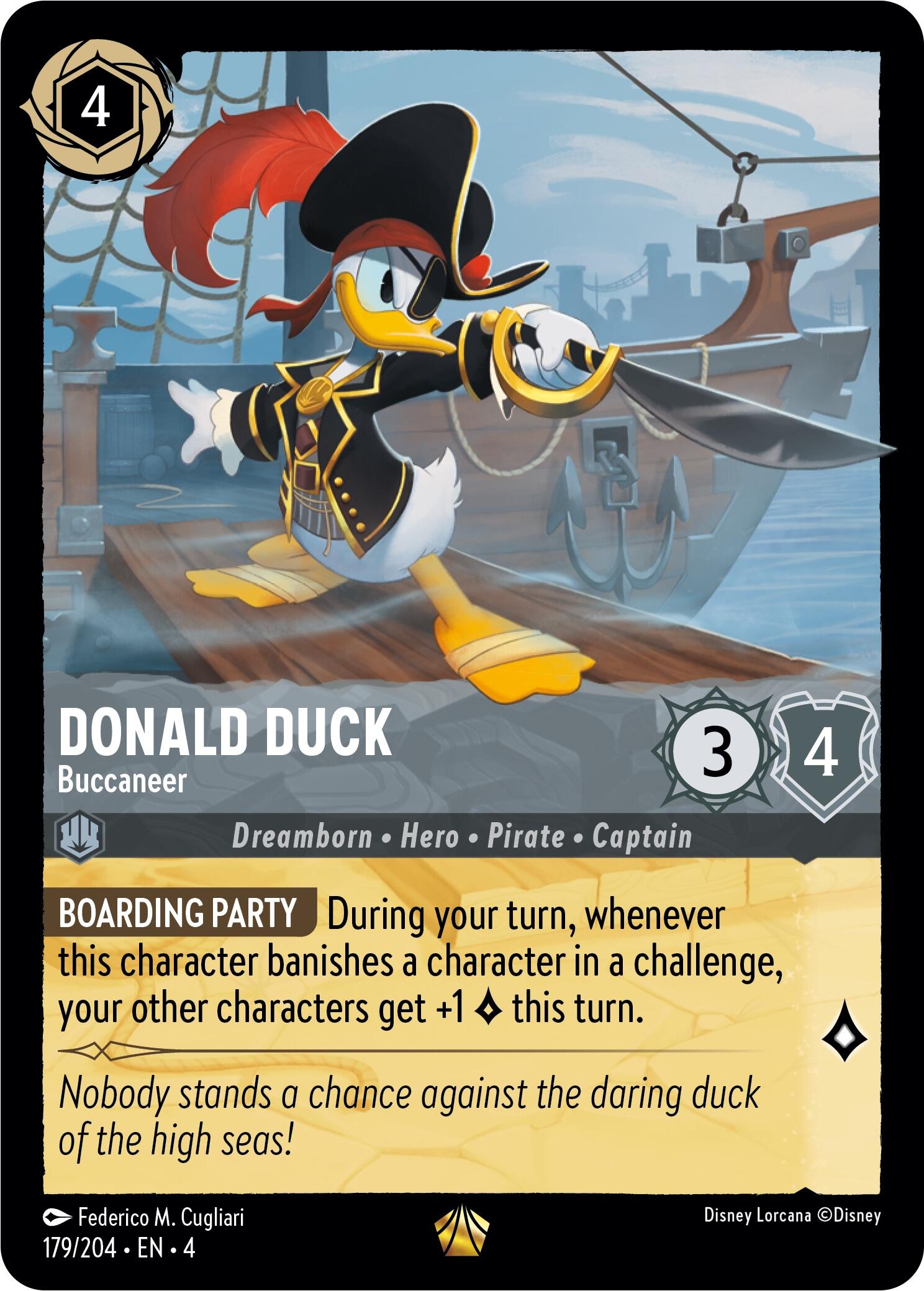 Donald Duck - Buccaneer (179/204) [Ursula's Return] | Arkham Games and Comics