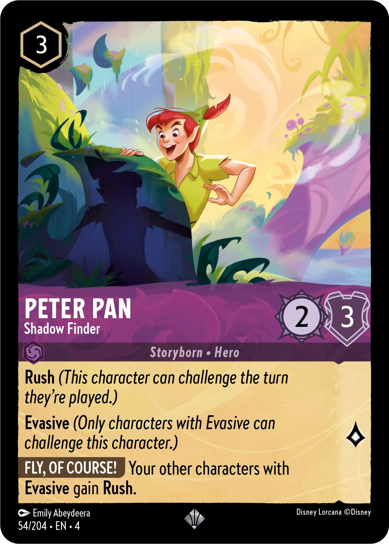Peter Pan - Shadow Finder (54/204) [Ursula's Return] | Arkham Games and Comics