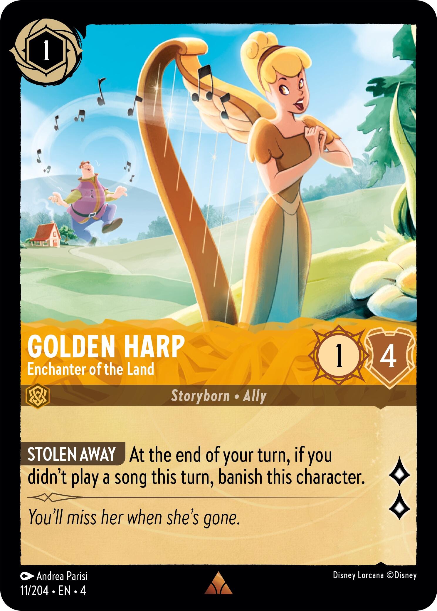 Golden Harp - Enchanter of the Land (11/204) [Ursula's Return] | Arkham Games and Comics