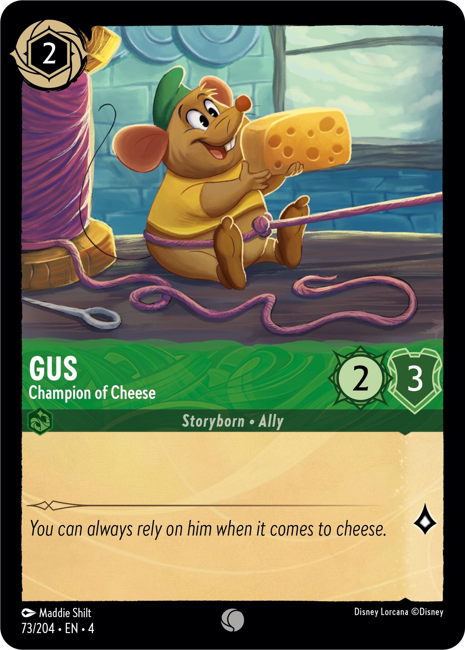 Gus - Champion of Cheese (73/204) [Ursula's Return] | Arkham Games and Comics