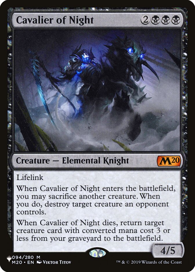 Cavalier of Night [The List] | Arkham Games and Comics