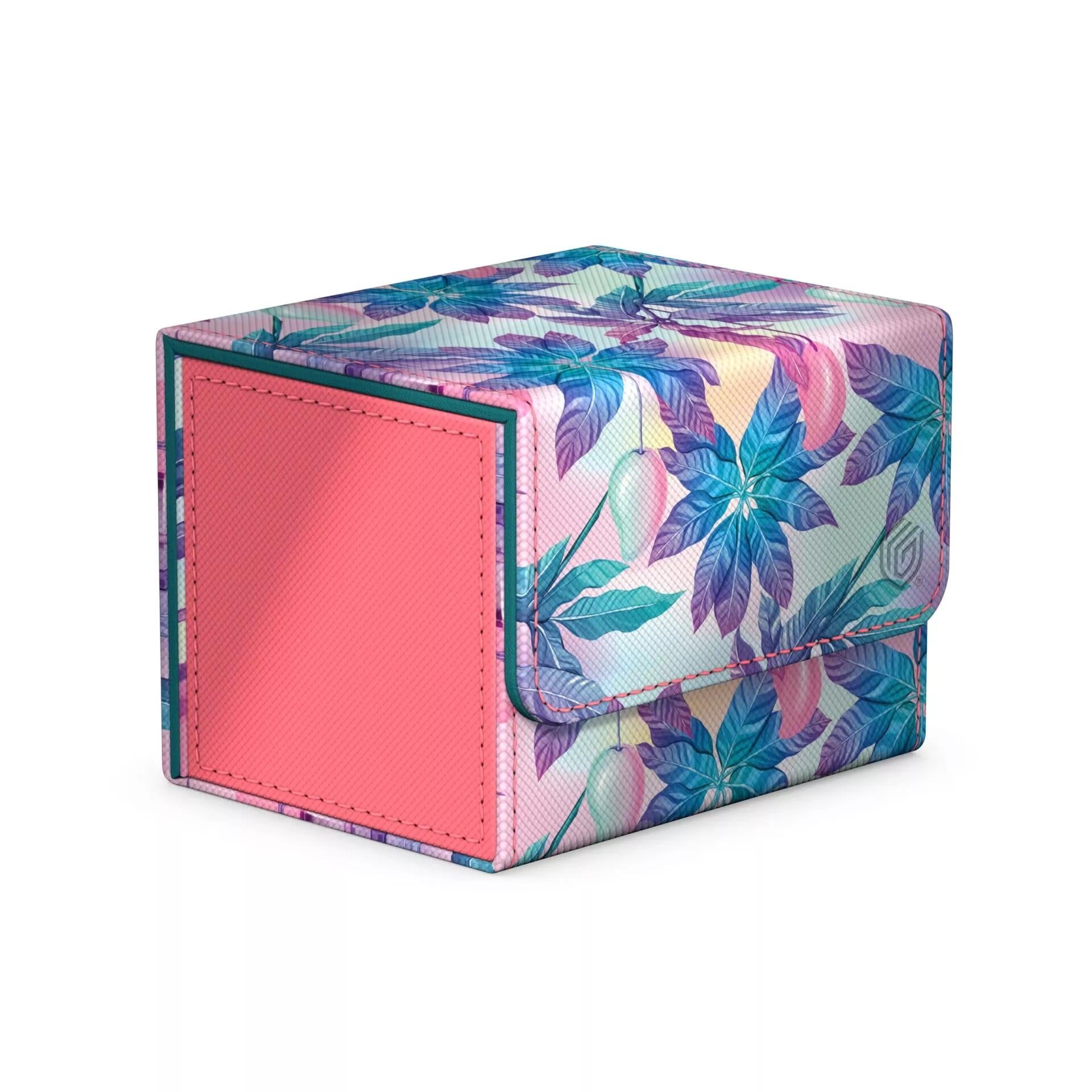 Sidewinder 100plus Floral Places Deck Box Miami Pink | Arkham Games and Comics