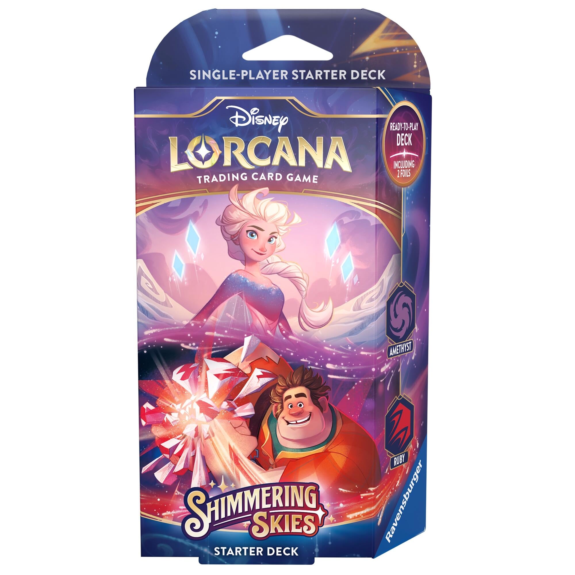 Disney Lorcana Shimmering Skies Starter Deck Amethyst and Ruby | Arkham Games and Comics