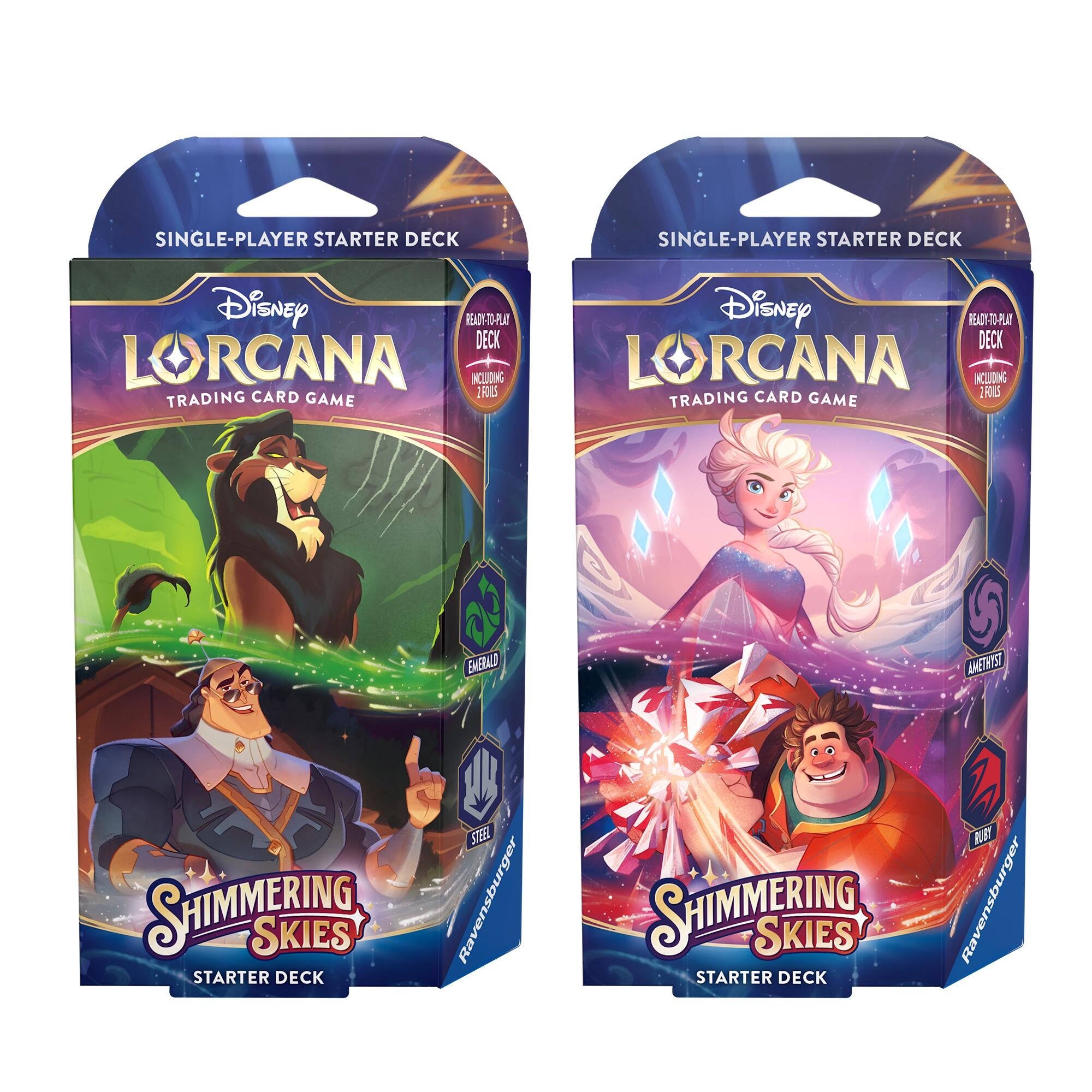 Disney Lorcana Shimmering Skies Starter Deck Set of 2 () [5] | Arkham Games and Comics