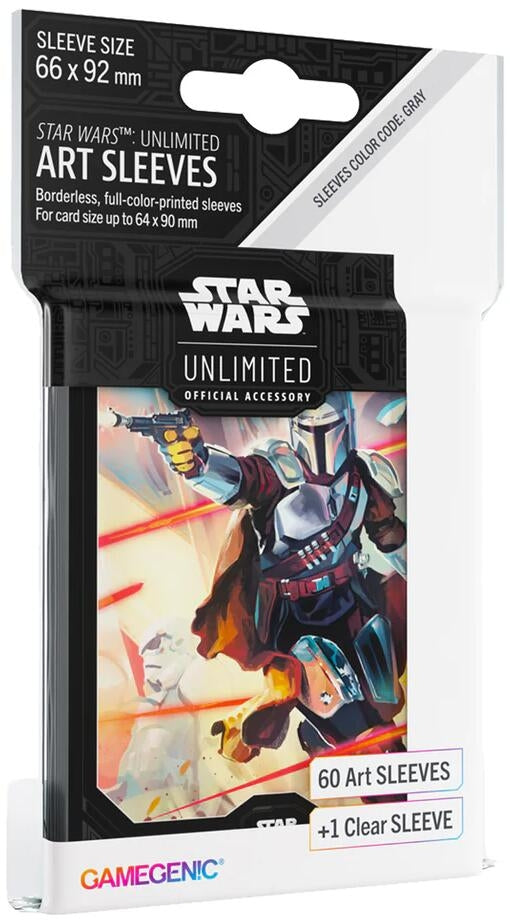 Star Wars Unlimited Art Sleeves Mandalorian | Arkham Games and Comics