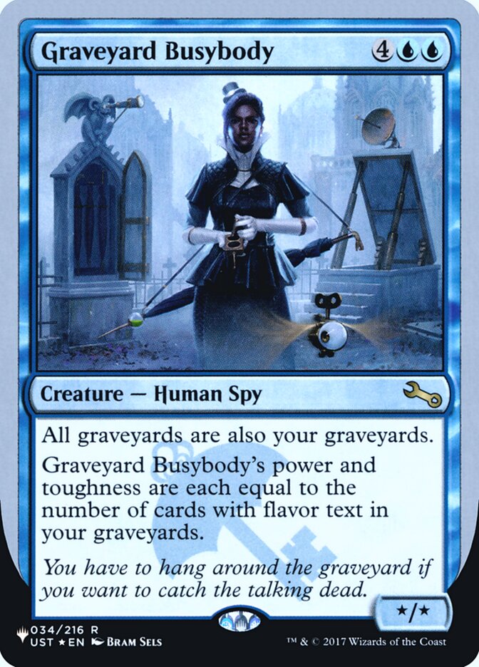 Graveyard Busybody (Unfinity Foil Edition) [The List] | Arkham Games and Comics