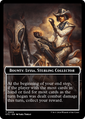 Bounty: Lyssa, Sterling Collector // Bounty Rules Double-Sided Token [Outlaws of Thunder Junction Commander Tokens] | Arkham Games and Comics