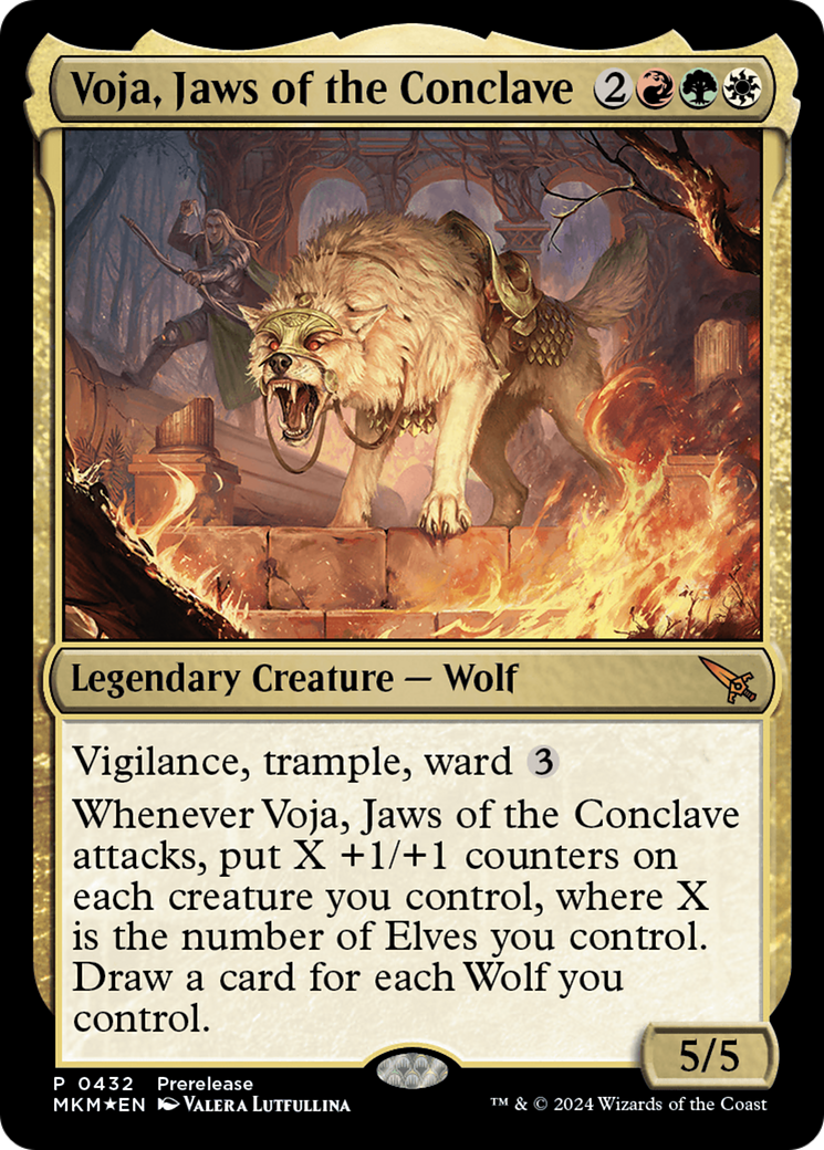 Voja, Jaws of the Conclave [Murders at Karlov Manor Prerelease Promos] | Arkham Games and Comics