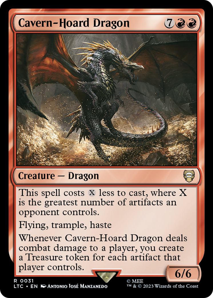 Cavern-Hoard Dragon [The Lord of the Rings: Tales of Middle-Earth Commander] | Arkham Games and Comics