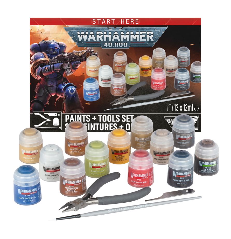 Warhammer 40,000: Paint + Tools set | Arkham Games and Comics