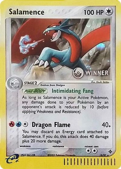 Salamence (19/97) (Winner) [League & Championship Cards] | Arkham Games and Comics