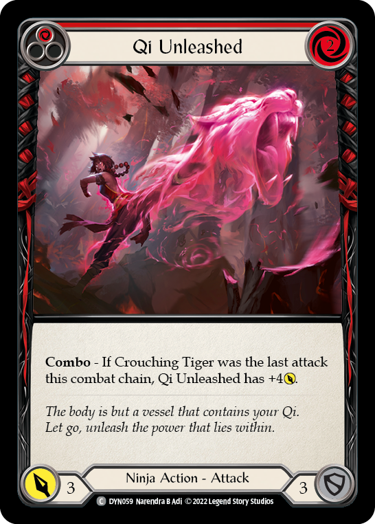 Qi Unleashed (Red) [DYN059] (Dynasty)  Rainbow Foil | Arkham Games and Comics