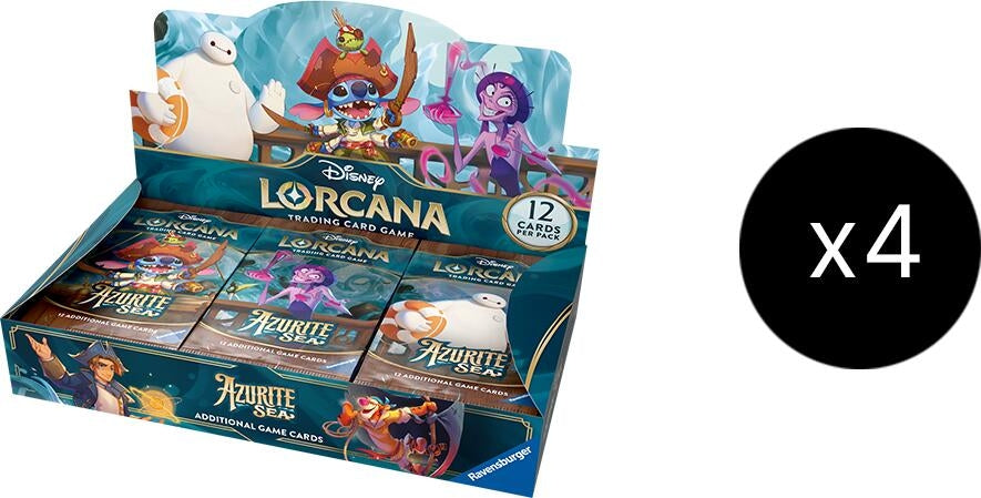 Image for Disney Lorcana: Azurite Sea Booster Box Case [Azurite Sea] | Arkham Games and Comics