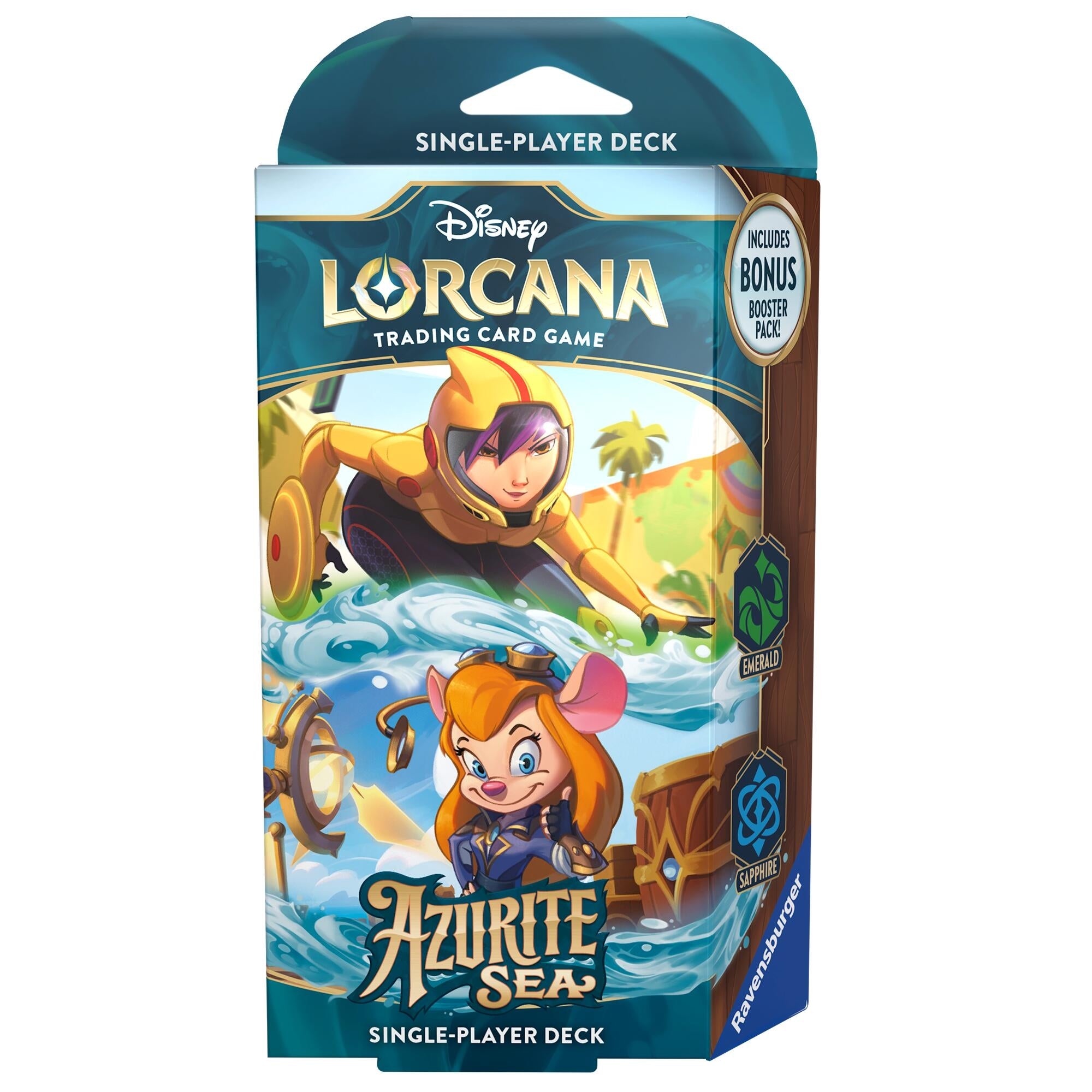 Image for Disney Lorcana: Azurite Sea Starter Deck (Emerald & Sapphire) [Azurite Sea] | Arkham Games and Comics