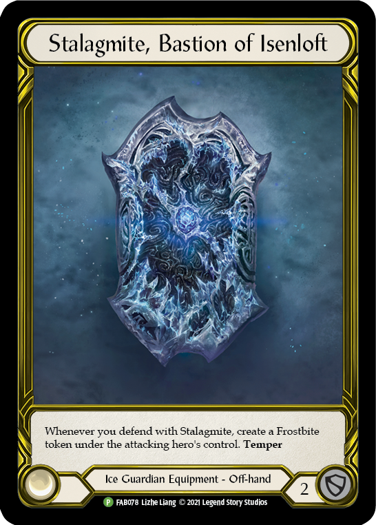 Stalagmite, Bastion of Isenloft (Golden) [FAB078] (Promo)  Cold Foil | Arkham Games and Comics