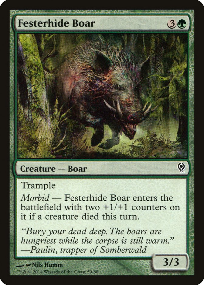 Festerhide Boar [Duel Decks: Jace vs. Vraska] | Arkham Games and Comics