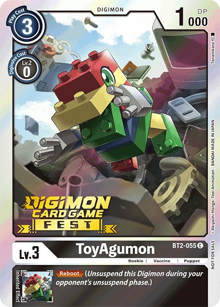 ToyAgumon [BT2-055] (Digimon Card Game Fest 2022) [Release Special Booster Promos] | Arkham Games and Comics