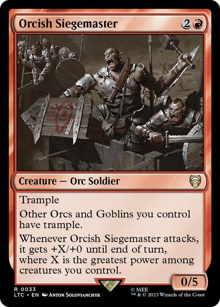 Orcish Siegemaster [The Lord of the Rings: Tales of Middle-Earth Commander] | Arkham Games and Comics