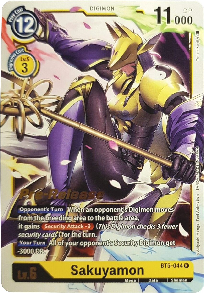 Sakuyamon [BT5-044] [Battle of Omni Pre-Release Promos] | Arkham Games and Comics