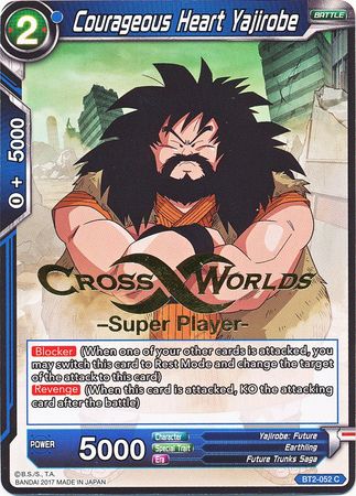 Courageous Heart Yajirobe (Super Player Stamped) (BT2-052) [Tournament Promotion Cards] | Arkham Games and Comics