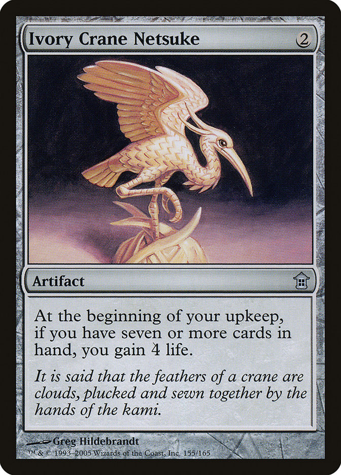 Ivory Crane Netsuke [Saviors of Kamigawa] | Arkham Games and Comics