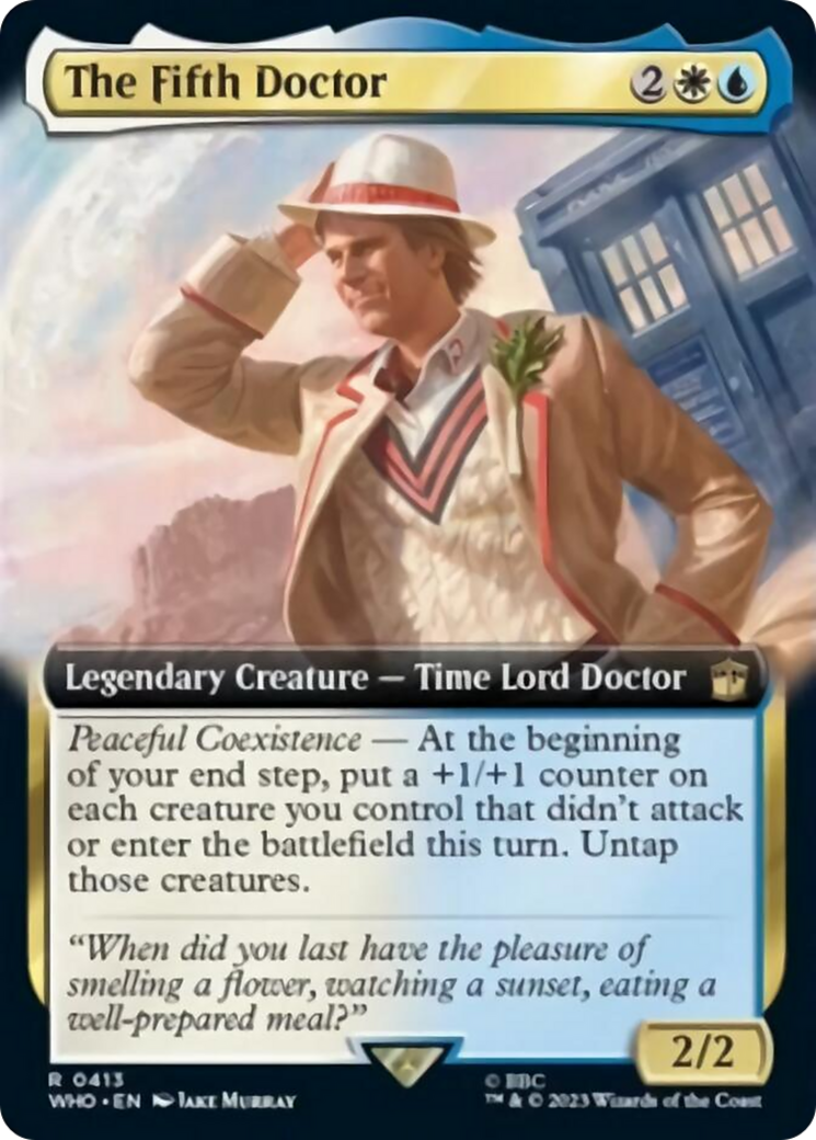 The Fifth Doctor (Extended Art) [Doctor Who] | Arkham Games and Comics