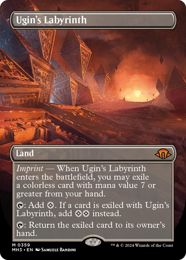 Ugin's Labyrinth (Borderless) [Modern Horizons 3] | Arkham Games and Comics