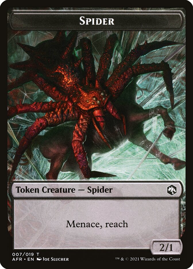 Spider // Guenhwyvar Double-Sided Token [Dungeons & Dragons: Adventures in the Forgotten Realms Tokens] | Arkham Games and Comics