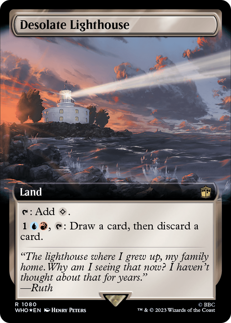 Desolate Lighthouse (Extended Art) (Surge Foil) [Doctor Who] | Arkham Games and Comics