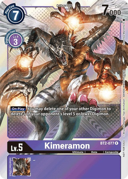 Kimeramon [BT2-077] (Official Tournament Pack Vol.4) [Release Special Booster Promos] | Arkham Games and Comics