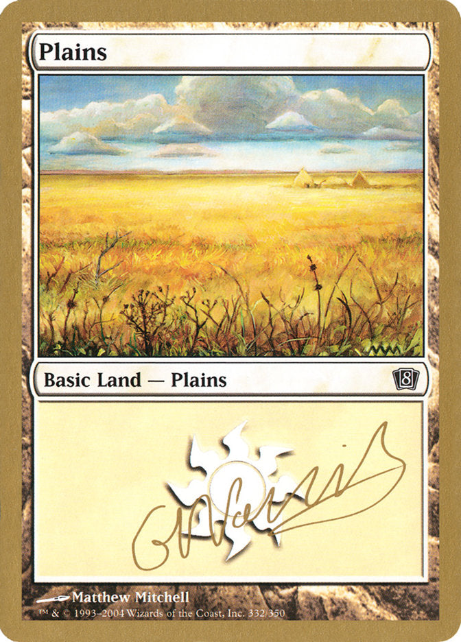 Plains (gn332) (Gabriel Nassif) [World Championship Decks 2004] | Arkham Games and Comics