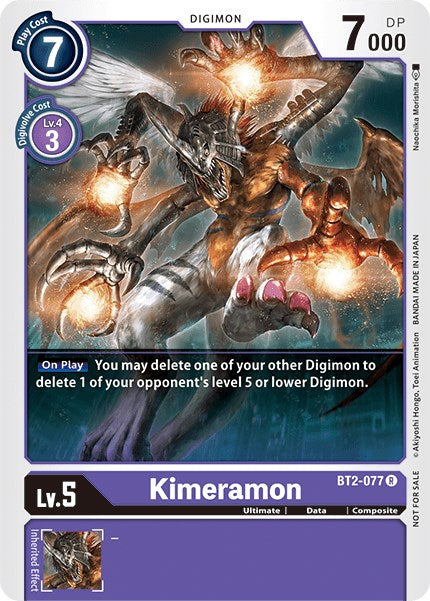 Kimeramon [BT2-077] (Battle of Omni Pre-Release) [Release Special Booster Promos] | Arkham Games and Comics