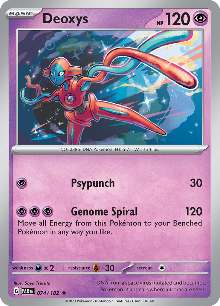 Deoxys (074/182) [Scarlet & Violet: Paradox Rift] | Arkham Games and Comics