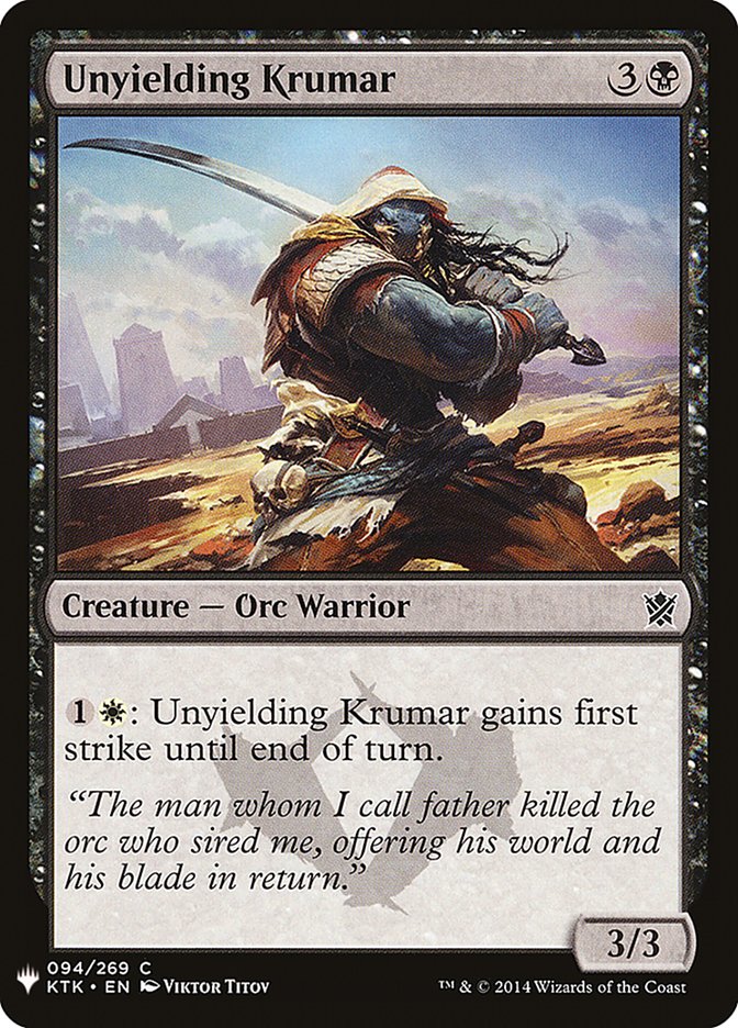 Unyielding Krumar [Mystery Booster] | Arkham Games and Comics