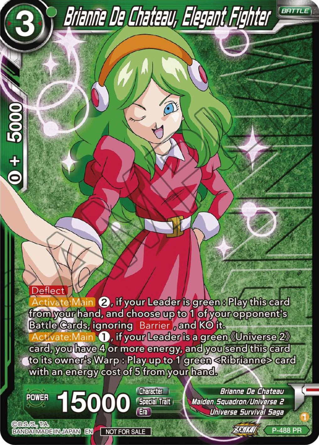 Brianne De Chateau, Elegant Fighter (Zenkai Series Tournament Pack Vol.3 Winner) (P-488) [Tournament Promotion Cards] | Arkham Games and Comics