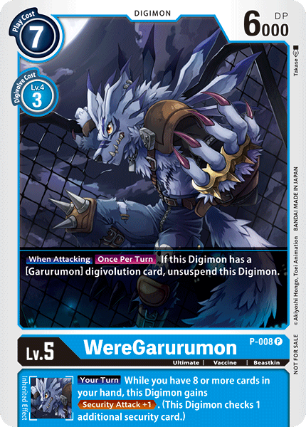 WereGarurumon [P-008] [Promotional Cards] | Arkham Games and Comics
