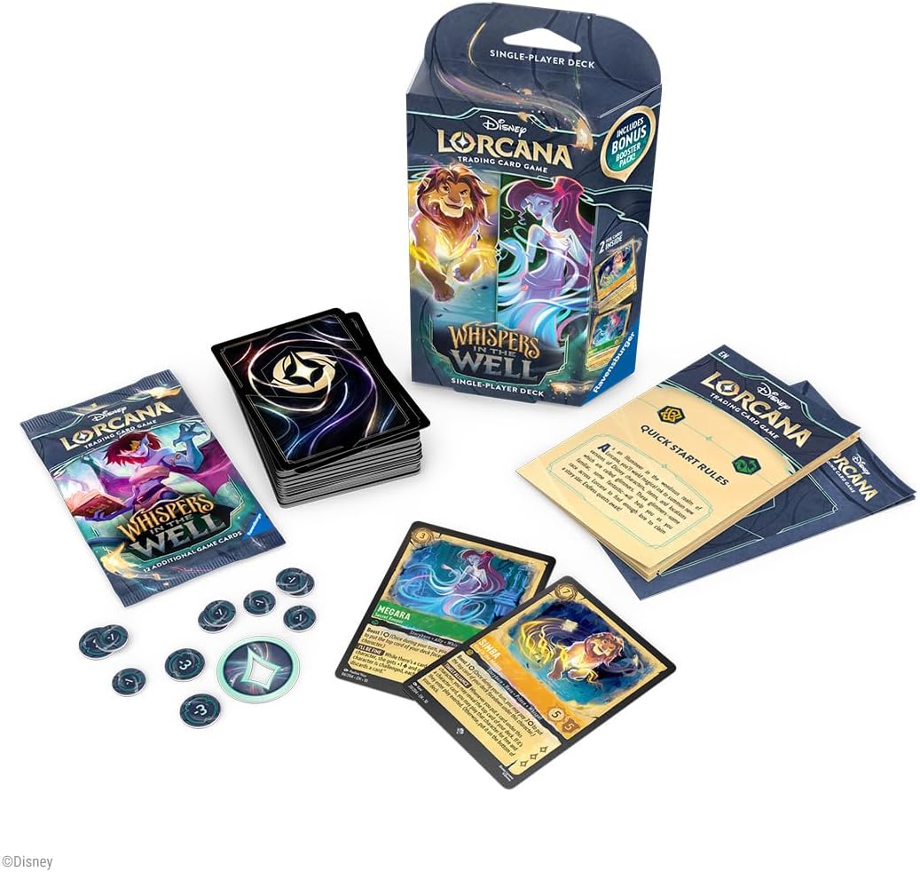 Lorcana Whispers in The Well Starter Deck Amber & Emerald - | Arkham Games and Comics