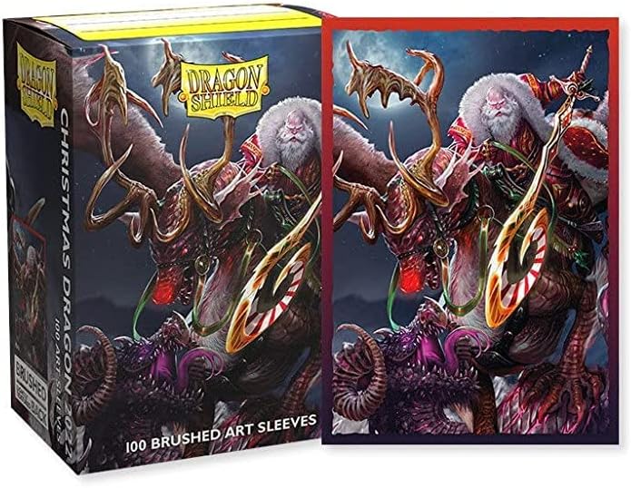 Dragon Shield Brushed Art Sleeves Christmas Dragon 2022 | Arkham Games and Comics